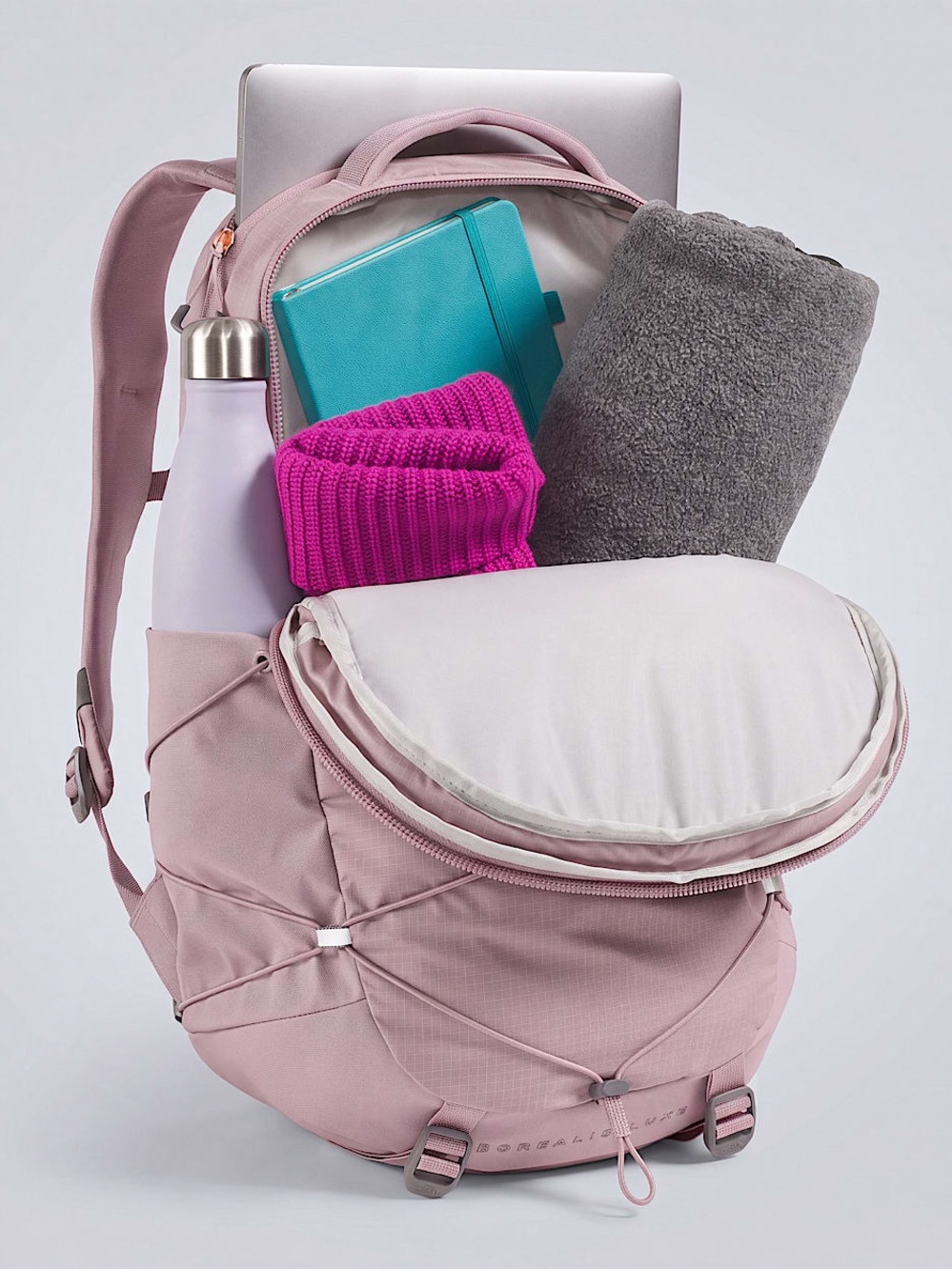 NWT The North Face 27L Women’s Borealis Luxe Backpack- Metal Pink/Burnt Coral - Picture 4 of 11